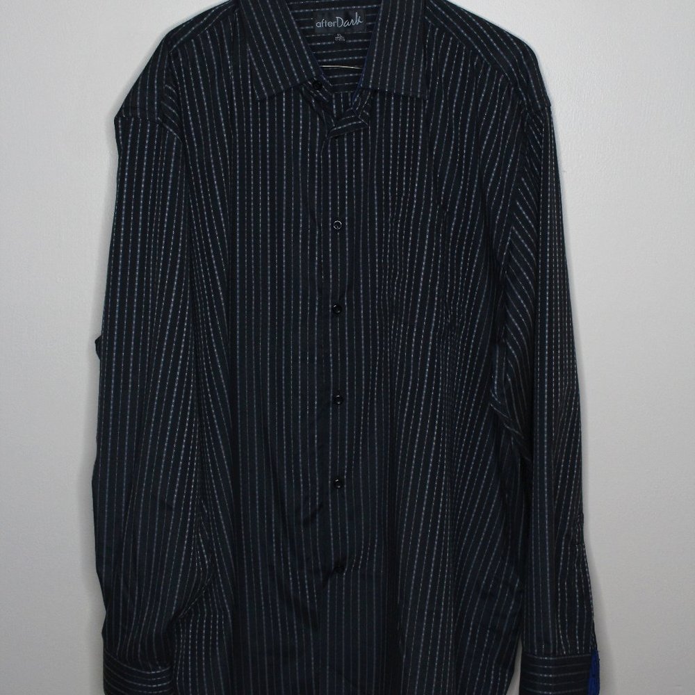 Black Pin Strip Men's Button Down NWOT